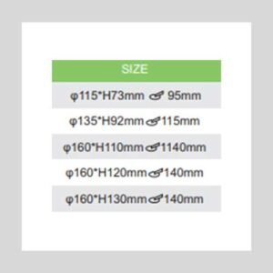 BRIDGELUX LED SPOT LIGHT SERIES SIZES