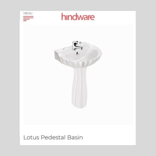 Lotus Pedestal Basin ConstructionMart
